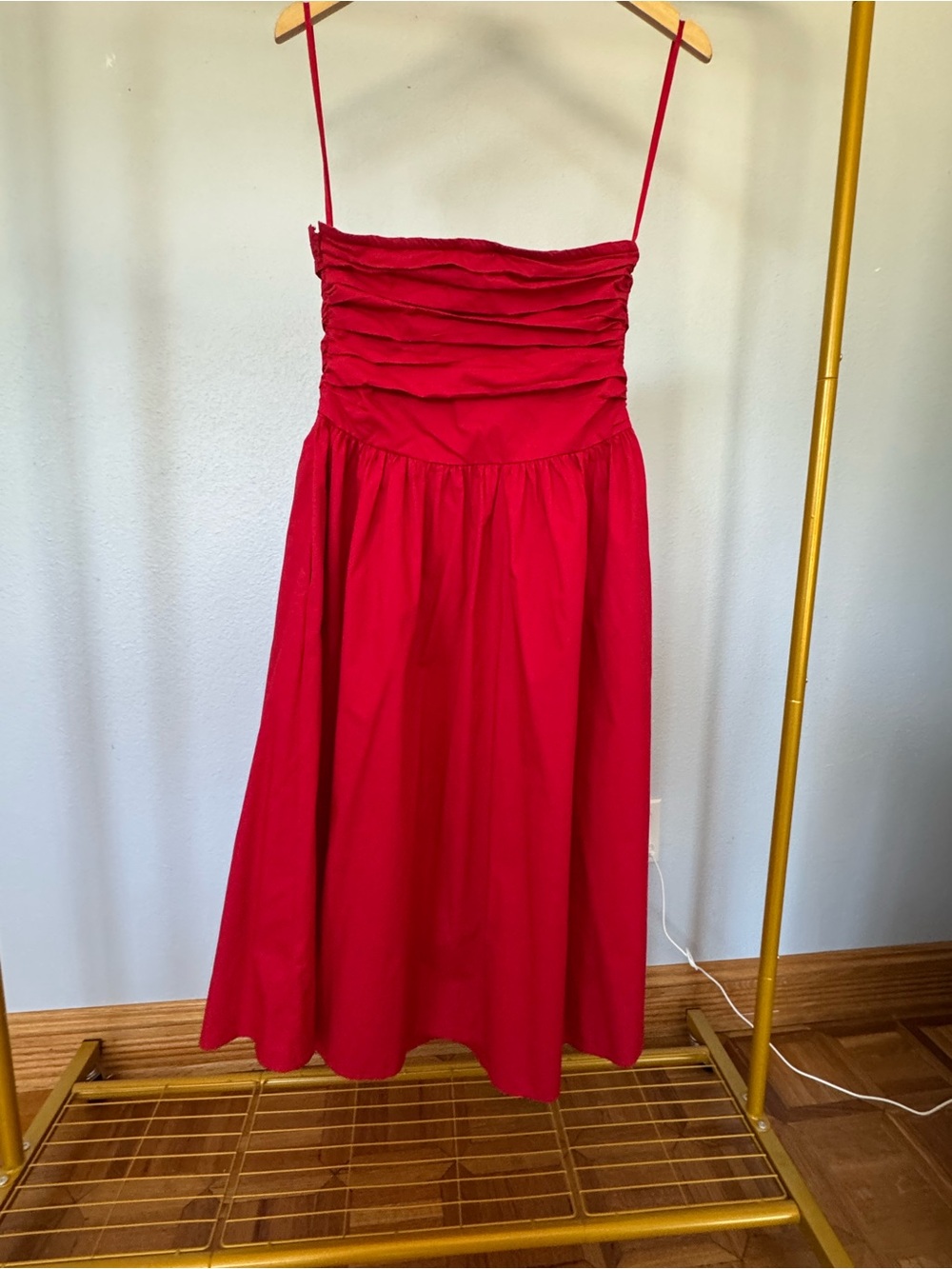 Nobody’s Child Strapless Red Felicity Midi Dress - Picture 11 of 12